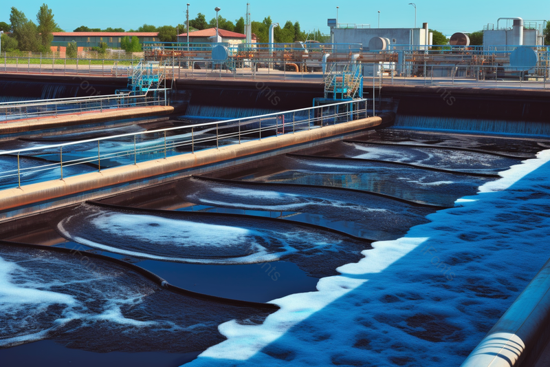 曝气工艺处理废水污水处理池黑色废水,高清,摄影图,摄影图片,图片大全,摄影图免费下载